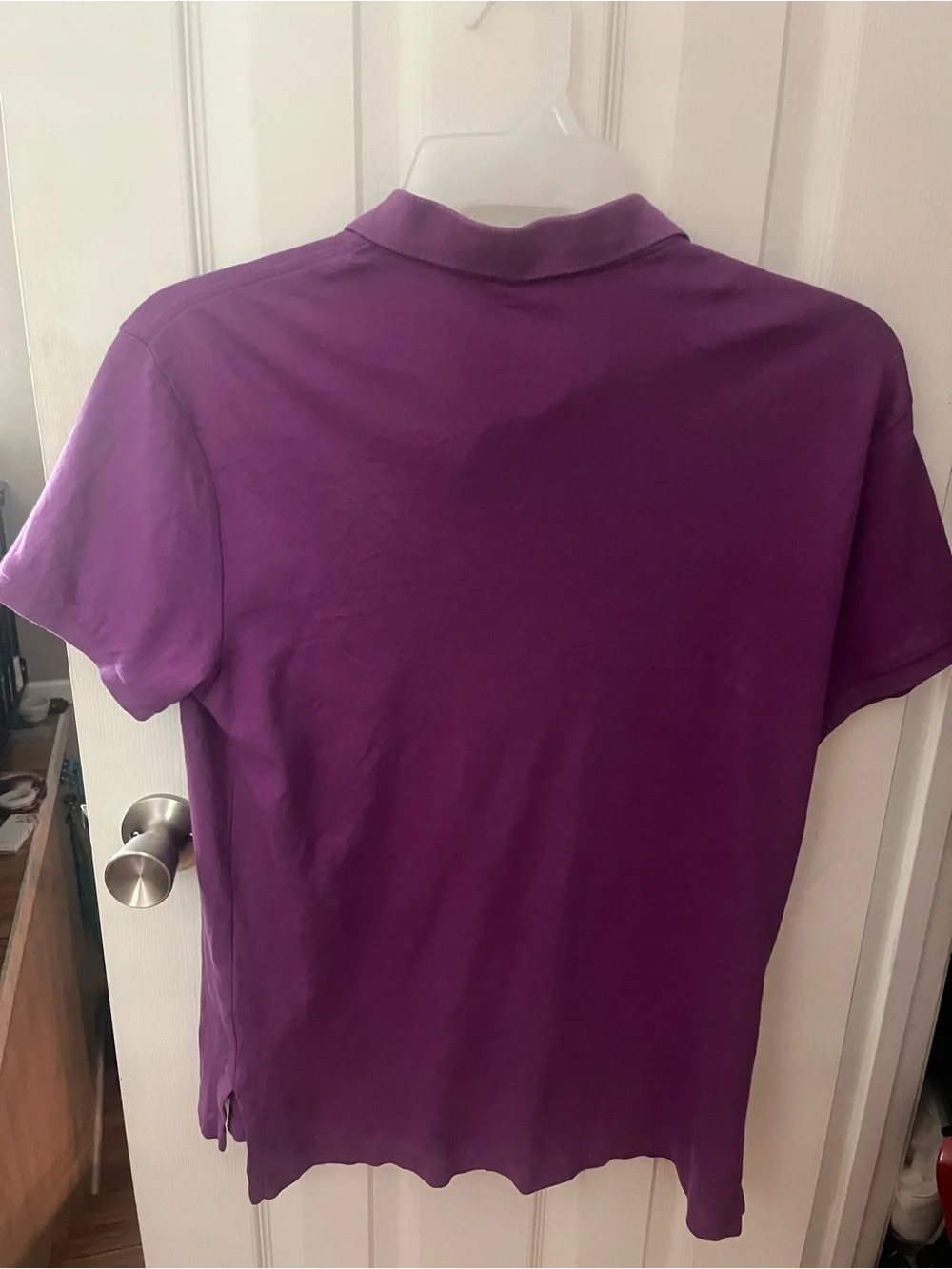 Polo by Ralph Lauren Purple Men's Polo with Teal Pony Logo